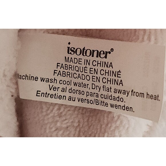ISOTONER Eco Comfort hoodback Women's Slippers Memory Foam PINK Size 7.5-8 - Picture 15 of 15